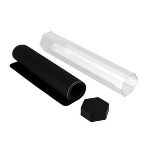 Custom <b>Hexagonal</b> Transparent Aluminum Alloy Playmat Storage Tube Custom Color Logo - Product Image 2