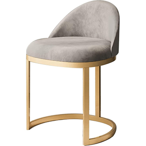 Kim loại hiện đại khung cong trở lại xoay vải quầy bar Phân băng ghế dự bị với đệm đệm - Product Image 6