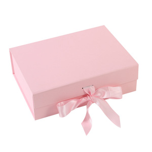 Luxury Gift <strong>Storage</strong> Packaging Personal Logo Available Customization Pink Color <strong>Cardboard</strong> Folding Magnetic <strong>Box</strong> for Small Business - Product Image 2
