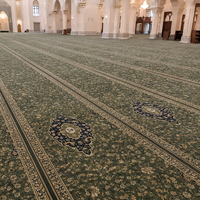 Tapis de prière islamique artistique pour mosquée, en polyester rembourré, épais, pliable, personnalisé, pour usage domestique et intérieur, vente en gros B2B, spécial Ramadan