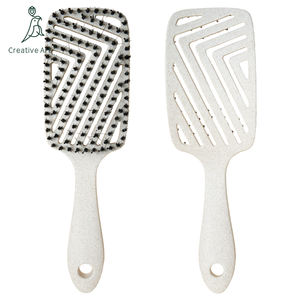 Cepillos de pelo personalizados al por mayor para mujer, <span class=keywords><strong>cepillo</strong></span> de pelo húmedo y seco de plástico de nailon, peine de pelo OEM y ODM - Product Image 6