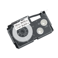 Ruban d'étiquetage noir sur blanc pour imprimante d'étiquettes Ez-label KL-P350W/KL-7400/KL-820/130/120/60/80/780/8800 PT-12WE