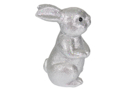 Lapin à longues oreilles en peluche poupée Animal jouet argent polystyrène décorations de fête de Pâques cadeau d'anniversaire lapin ours chien jouets