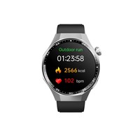 Jam tangan pintar pemantauan kesehatan olahraga bulat jam tangan pintar dengan pengisi daya magnetis dan kalender IP67