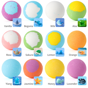 Bom Mandi Buatan Tangan untuk Anak-anak dengan Mainan Kejutan 100% Bahan Alami Melembapkan Bom Mandi <span class=keywords><strong>SPA</strong></span> Hadiah - Product Image 2