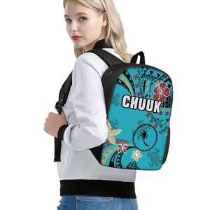 Venta caliente personalizado de un solo compartimento de 15 pulgadas Mochila para niños <span class=keywords><strong>Islas</strong></span> Caroline Chuuk Diseño Imprimir Mochila para estudiantes - Product Image 3