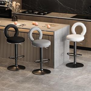 Modern <strong>Kitchen</strong> <strong>Island</strong> <strong>Stools</strong> Swivel Counter Height Barstools <strong>With</strong> Back Adjustable Chairs for Home Bar Dining Room - Product Image 2