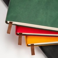 Carnet ligné A5 en cuir souple PU avec logo personnalisé, style minimaliste, pour cadeaux d'affaires