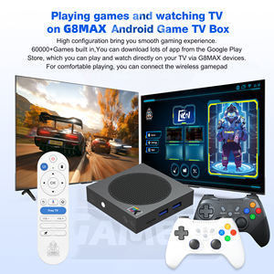 Máy chơi game Android 14 G8MAX mới nhất, ROM 32GB, giải mã 8K, điều khiển từ xa bằng giọng nói BT, tay cầm kép, hơn 60000 trò chơi cổ điển, phích cắm EU - Product Image 5