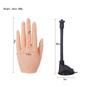 Mains en Silicone pour <span class=keywords><strong>Nail</strong></span> <span class=keywords><strong>Art</strong></span> Mannequin pour Manucure <span class=keywords><strong>Pose</strong></span> Mains pour Manucure Armature Intérieur - Product Image 5