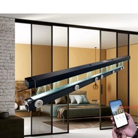 Puerta Automática de Alta Resistencia, Suave, Inteligente y Moderna para Hotel, Hospital, Banco, Vestíbulo, con Motor DC Maglev de 500 kg