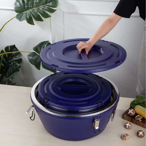 Bán Buôn Nhà Bếp Thiết Kế Hiện Đại Phong Cách Thép Không Gỉ Cách Điện Lưu Trữ Container Set Lớn 15L + 26L + 36L Thực Phẩm Tươi Tươi Ấm Hơn - Product Image 5