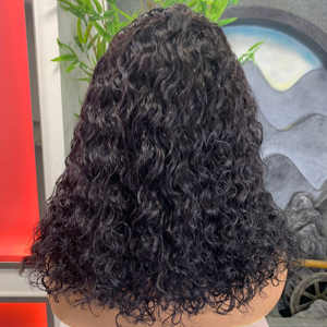 16 pulgadas 4X4 encaje agua onda líquido lleno movimiento mar ola peluca - Product Image 1