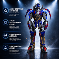 Costume de robot Optimus Prime réaliste, taille réelle, armure Transformers pour adulte, pour spectacle sur scène, événement, spectacle