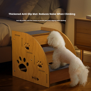 Vật nuôi cầu thang Con Chó Nhỏ sofa Leo Thang không trượt và chịu mài mòn cao cấp Chó Leo hỗ trợ Cầu Thang giường bước - Product Image 5