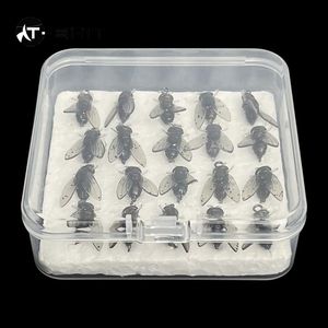 Prix pour 20 pièces/boîte Kit de mouches de pêche à la mouche leurres à mouche en caoutchouc leurres en plastique souple réalistes crochets barbelés pour saumon à la <span class=keywords><strong>truite</strong></span> basse - Product Image 5
