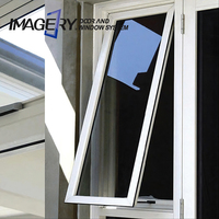 Fenêtre auvent design moderne Fenêtres en aluminium à triple vitrage Rideaux à persiennes Moustiquaire en acier inoxydable Insonorisation