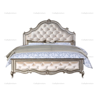 Ensembles de chambre à coucher de luxe américains, lit antique français, ensembles de meubles de chambre à coucher de style royal