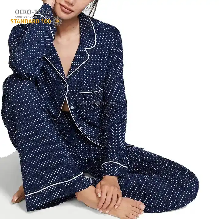 oem organic modal long pajama set