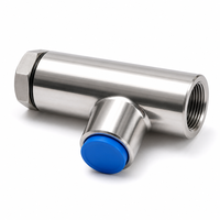 Filter Hidrolik Tipe T Tekanan Tinggi Filter Oli Inline Baja Tahan Karat DN15 untuk Pipa Sistem Hidrolik