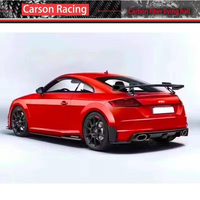 Diffuseur arrière en fibre de carbone TT TTS TTRS pour Audi TT MK3 TTS TTRS 2015 2016 2017 2018 2019 Diffuseur de pare-chocs arrière de voiture