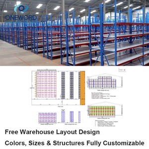 Estante de almacenamiento de metal de servicio mediano ajustable Estantería de acero sin pernos para almacén Fábrica y almacenamiento de garaje - Product Image 3
