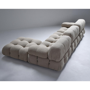 Mobili da soggiorno di vendita caldi divano da letto modulare in pelle in tessuto di velluto di Mario Bellini divano trapuntato - Product Image 1