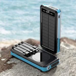 Banco de Energía Solar Portátil Personalizado de 10000 mAh con Luz de Camping para Cargador Exterior - Product Image 2