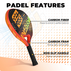 Raqueta de Tenis INSUM, Raqueta de Padel, Raqueta de Fibra de Vidrio para Principiantes Serie POWER - Product Image 3