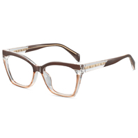Montures de lunettes optiques unisexes anti-lumière bleue, style œil de chat, surdimensionnées, tendance, grises, en TR90, motif papillon minimaliste japonais, vente en gros