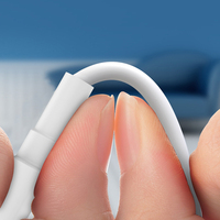Schitec kabel pengisi daya USB Tipe A ke C, kabel pengisi daya ponsel Samsung, kabel USB 1M 3,3 kaki TPE cepat
