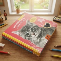 Libro Infantil de Tapa Dura Personalizado Premium para Biblioteca Escolar, Papel Crema, Impresión Offset, Encuadernación Cosida, Ecológico, Envío Rápido