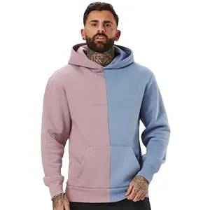 Zwei Ton Farben Hoodies , Custom Design Hohe Qualität Plain männer Hoodies Sweatshirt Mit Ihrem eigenen design