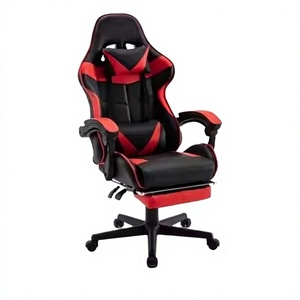 Chaise de jeu inclinable à LED RGB pas chère pour les joueurs PC, chaise de course en similicuir PU avec haut-parleurs intégrés - Product Image 4