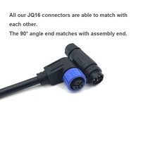 Connecteurs Électriques Étanches JQ16 à Montage sur Panneau 4 Broches pour Phares IP67