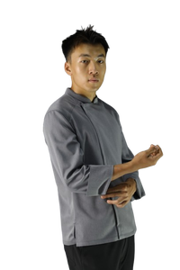 Checkedout phong cách mới dài tay áo đồng phục khách sạn đầu bếp nấu ăn Áo Khoác thoải mái thoáng khí nhà bếp đầu bếp phục vụ đồng phục - Product Image 4