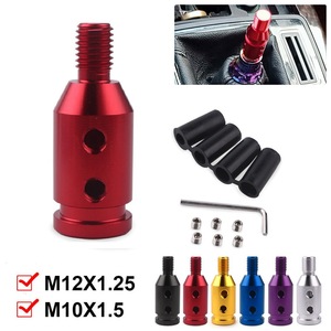 Car Gear Shift <b>Knob</b> Adapter 12x1.25 10x1.5 Aluminum Alloy Red For Most Car Models - Product Image 5