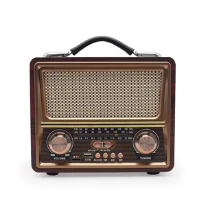 Radio Portatile AM/FM per Casa, Funzionamento a Batteria o Corrente, Colore Argento e Marrone, Servizio Personalizzato OEM - Product Image 2