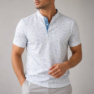 Polos de golf personalizados de verano, extragrandes, de poliéster y spandex, con cuello tipo blade, de secado rápido, anti-sudor, de alto rendimiento, para hombre. - Product Image 2