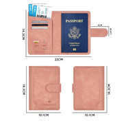 Porte-passeport en gros, étui pour passeport, portefeuille, étui de protection, blocage RFID, porte-cartes, accessoires de voyage, cadeaux personnalisés