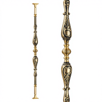 Piliers de balustrade d'escalier intérieurs en aluminium de luxe pour balcon, design chinois