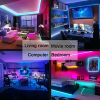 Bande Lumineuse LED Intelligente 12V 5V, Contrôle à Distance Wi-Fi APP, Flexible SMD 5050 2835 RGB pour Intérieur, Salon