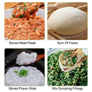 Amasadora Horizontal Comercial de Acero Inoxidable con Tolva, con Función de Avance/Retroceso, para Panadería, Pizza y Pan - Product Image 6