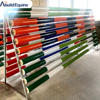 ABUILD Poteaux de saut équestre robustes en plastique avec un diamètre de 10 cm, options de longueur de 300 cm/350 cm et différentes couleurs, fabriqués en Chine