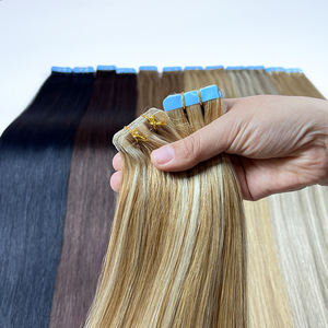 Extension di <span class=keywords><strong>Capelli</strong></span> Umani Lisci con Nastro Adesivo, <span class=keywords><strong>Capelli</strong></span> Brasiliani, Extension Adesive Skin Weft, Nero Marrone, 100% <span class=keywords><strong>Capelli</strong></span> Umani Veri per Donne - Product Image 3