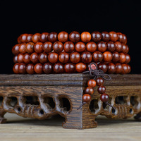 Chapelet naturel en bois de santal, collier de perles en vrac 108 perles mala colliers Bracelet