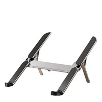 Soporte para computadora portátil de aleación de aluminio, soporte ajustable de 6 velocidades, plegable, con disipación de calor, para oficina y escritorio