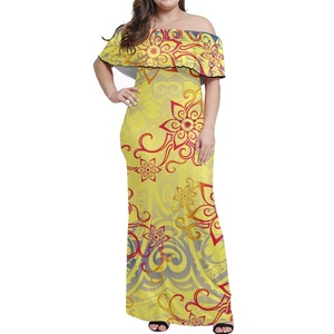 Stile polinesiano vestito progettato su misura all'ingrosso poliestere Spandex morbido e comodo abbigliamento estivo Casual traspirante - Product Image 4