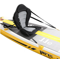 Siège de Kayak Offre Spéciale planche à pagaie gonflable siège de planche de surf siège de dossier détachable accessoires de Kayak EVA noir