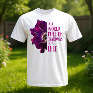 T-shirt Anemone unisexe pour adulte, manches courtes, col rond, impression numérique, pour réunions de famille et fêtes - Product Image 3